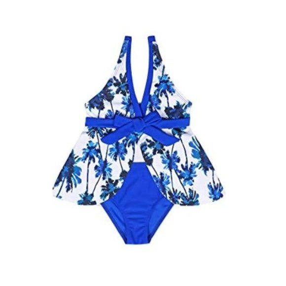COTRIO Swimwear Bathing Suits Two-Pieces Falbala Bikini Set - Picture 1 of 9